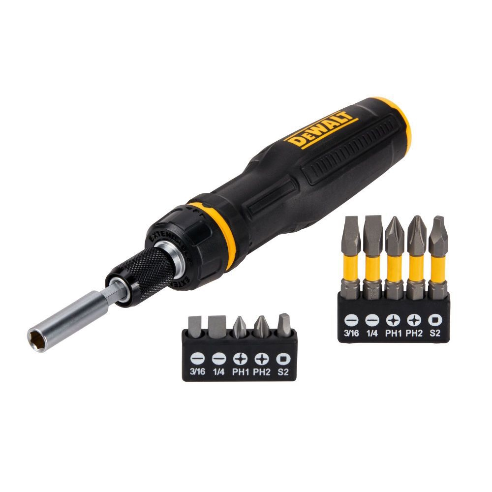 DEWALT DWHT68001 Max Fit Telescoping Multi-Bit Screwdriver Set 10PC - Image 2