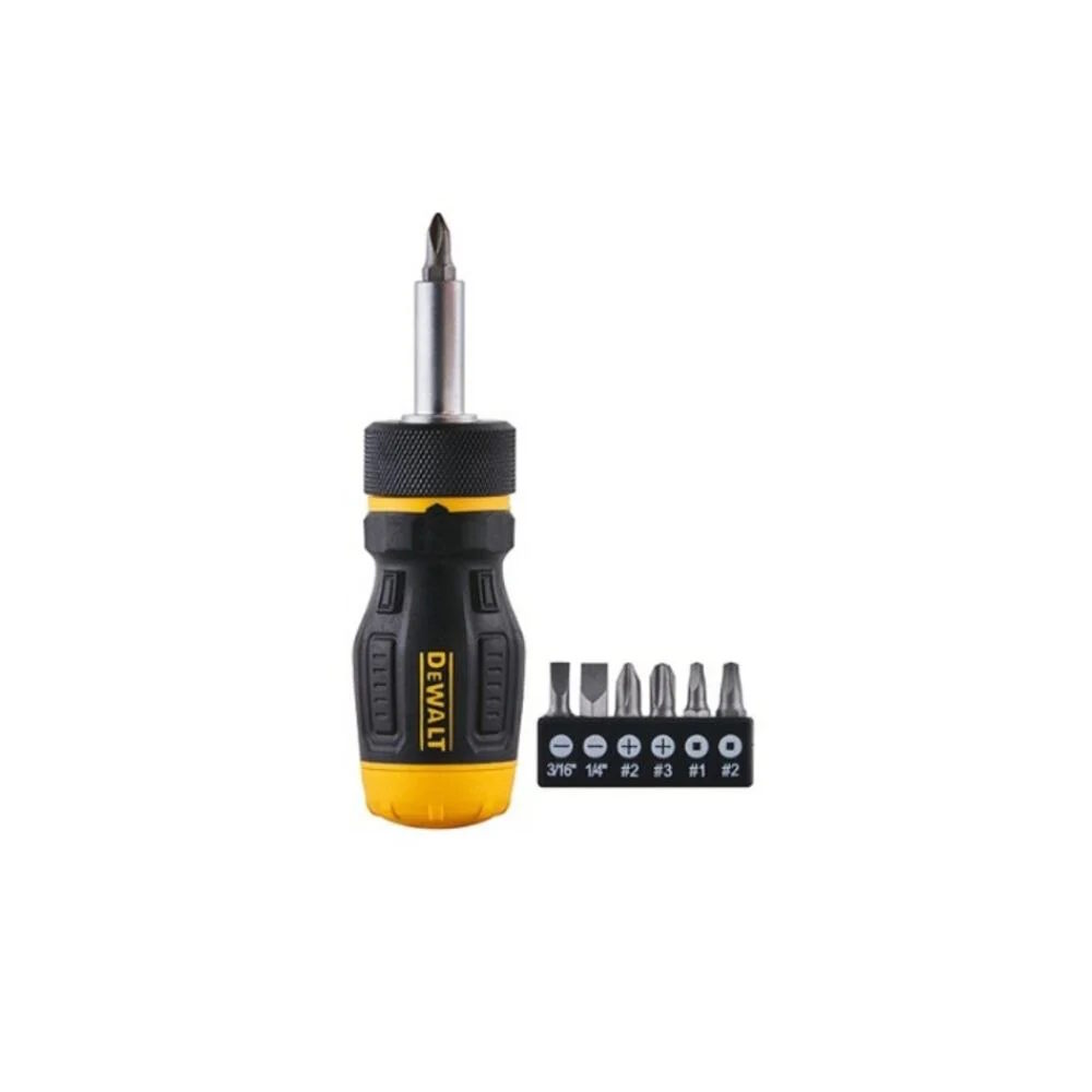 DEWALT DWHT68005 Stubby Ratcheting Multi-Bit Screwdriver Set - Image 2
