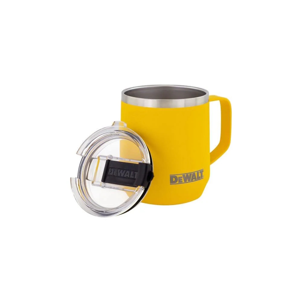 DEWALT DXC14CMYS 14 oz Insulated Yellow Coffee Mug w/ Lid - Image 2