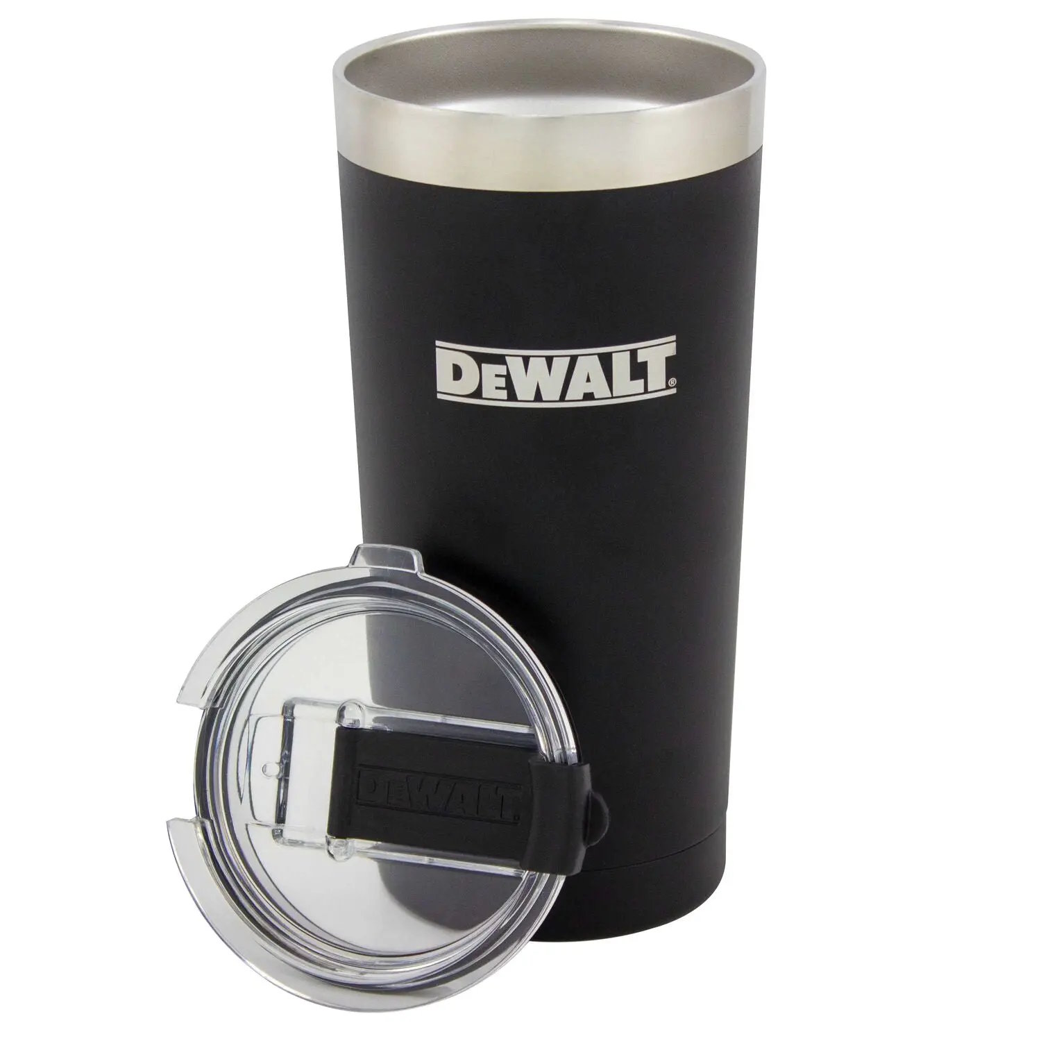 DEWALT DXC20OZTBS 20 oz Black Powder Coated Hot/Cold Tumbler - Image 3
