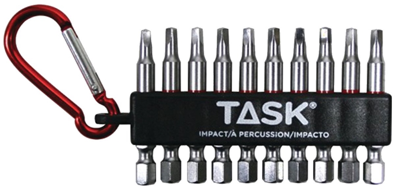 TASK T67919 10pc #2 Robertson® IMPACT Carabiner Clip - Bulk