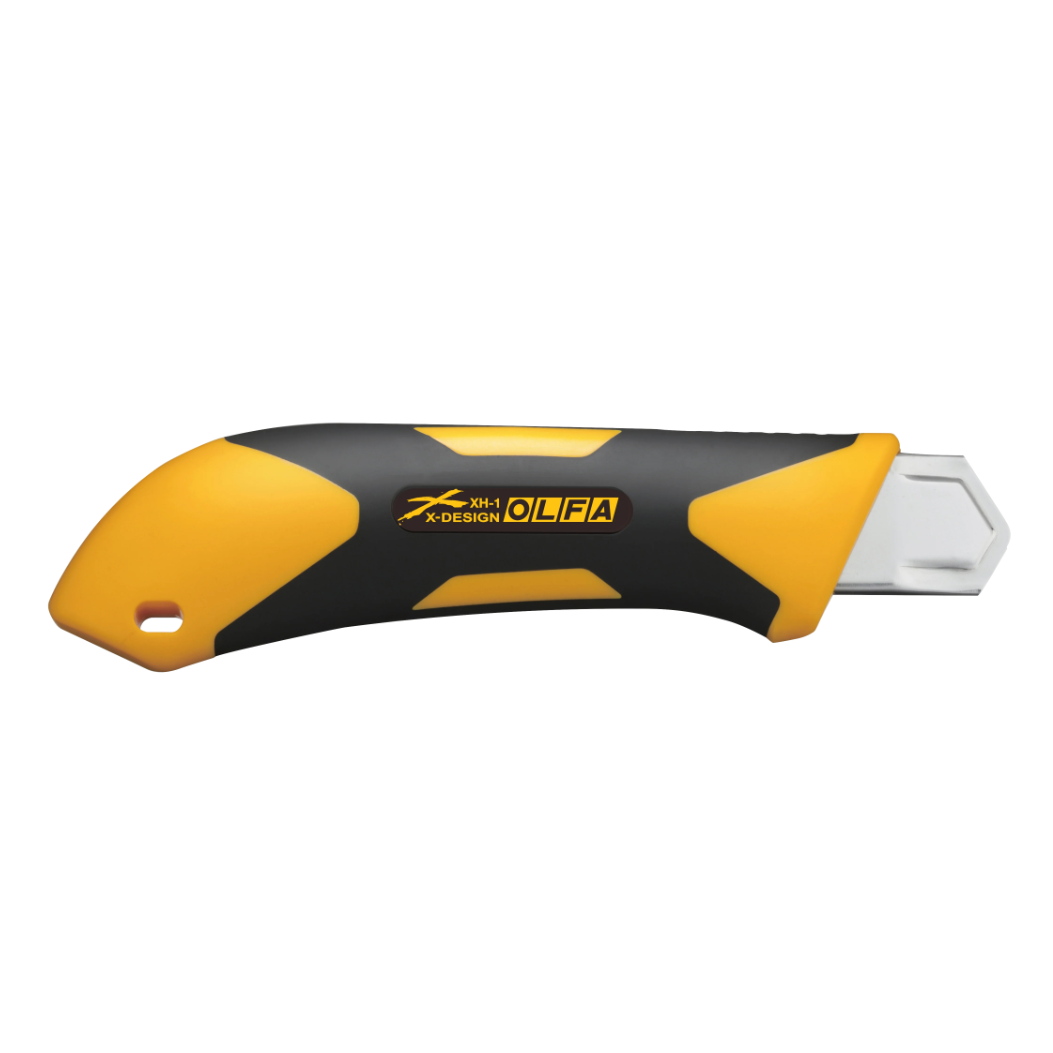 OLFA 1071858 XH-1 25mm Fiberglass Rubber Grip Utility Knife - Image 2