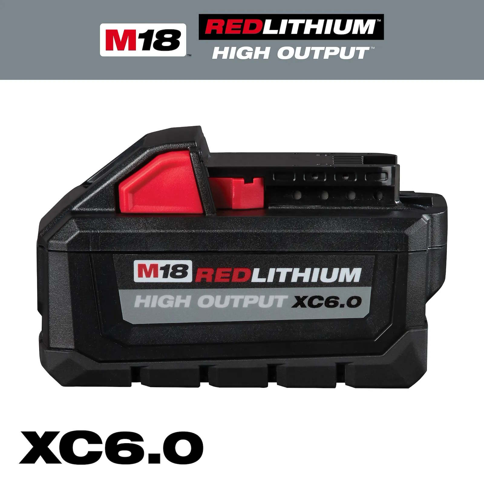 MILWAUKEE 48-11-1865 M18 High Output RedLithium 6.0Ah Battery Pack - Image 2