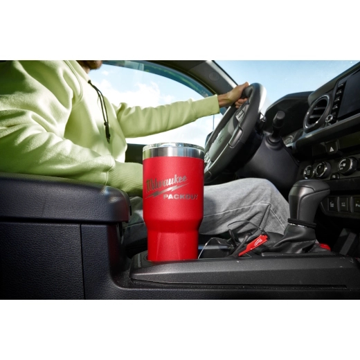 MILWAUKEE 48-22-8393R PACKOUT 30oz Tumbler - Red - Image 7