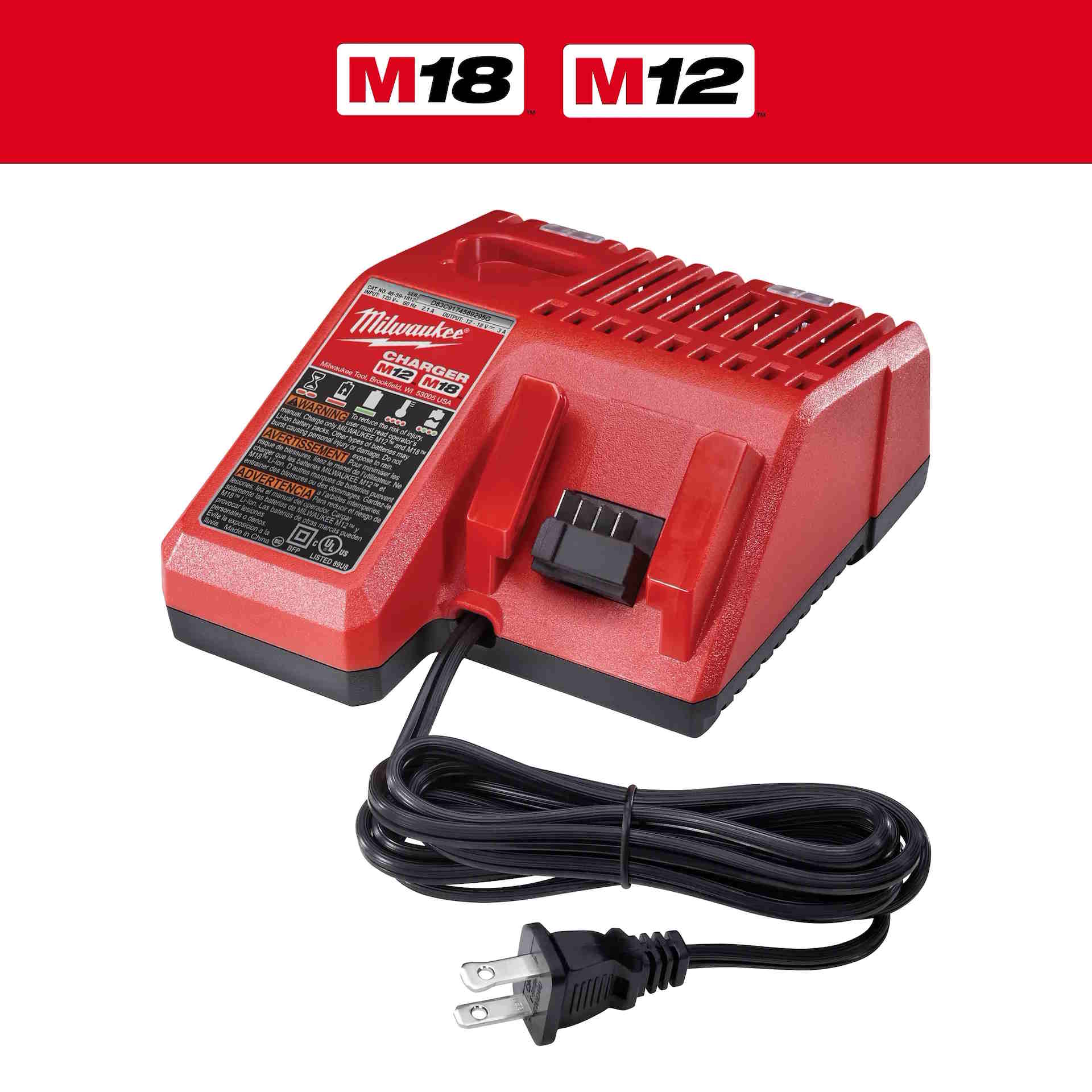 MILWAUKEE 48-59-1812 M18 Battery Charger - Image 2