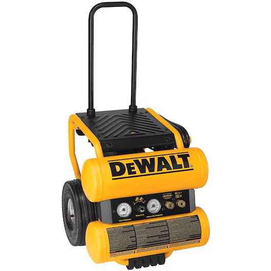 DEWALT D55154 1.1HP Continuous 4 Gallon Electric Wheeled Dolly-Style Air Compres - Image 3