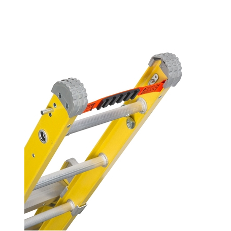 LOUISVILLE FXC1208 Fiberglass 8' Step to Straight Ladder - Image 3