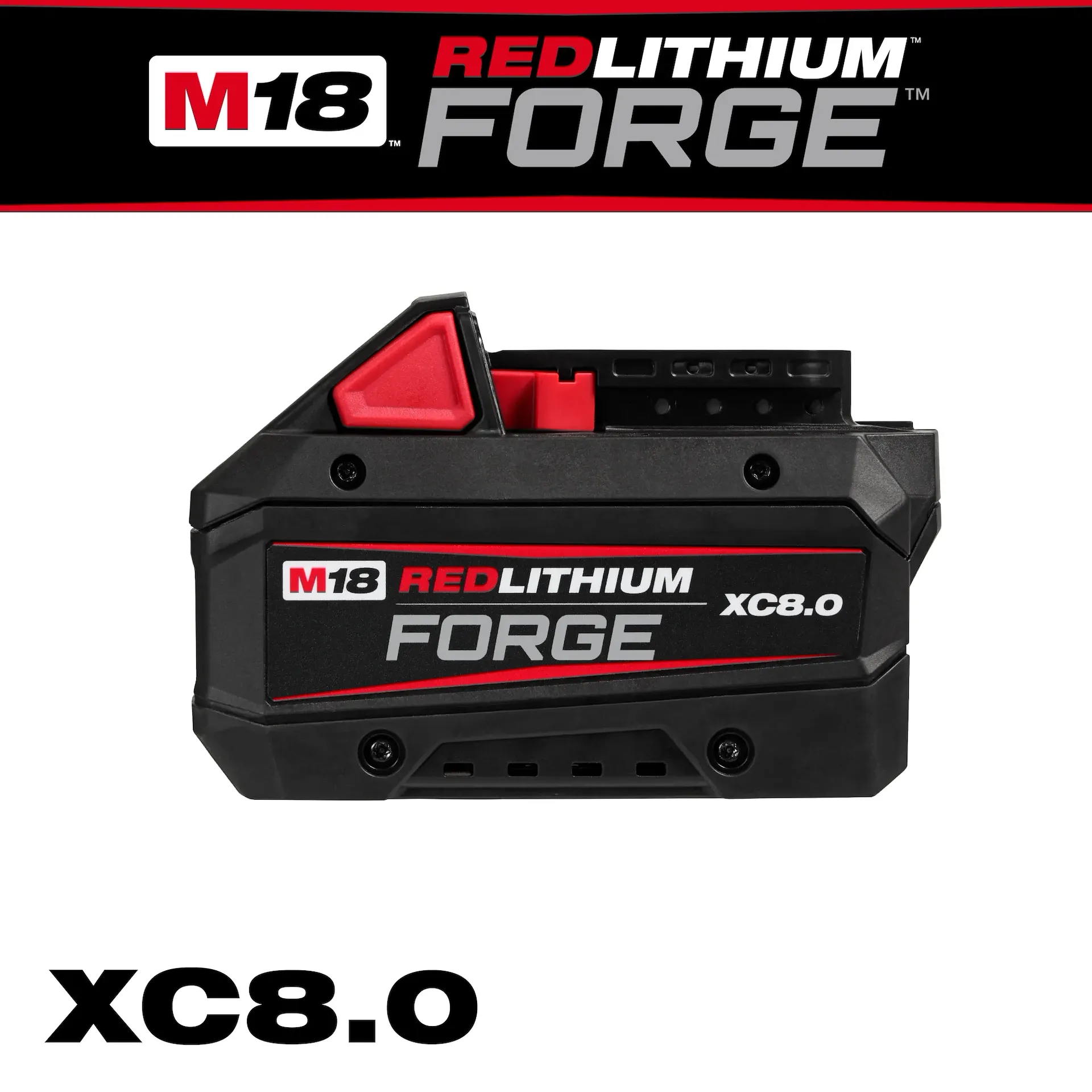 MILWAUKEE 48-11-1881 M18 REDLITHIUM FORGE XC8.0 Battery Pack - Image 2