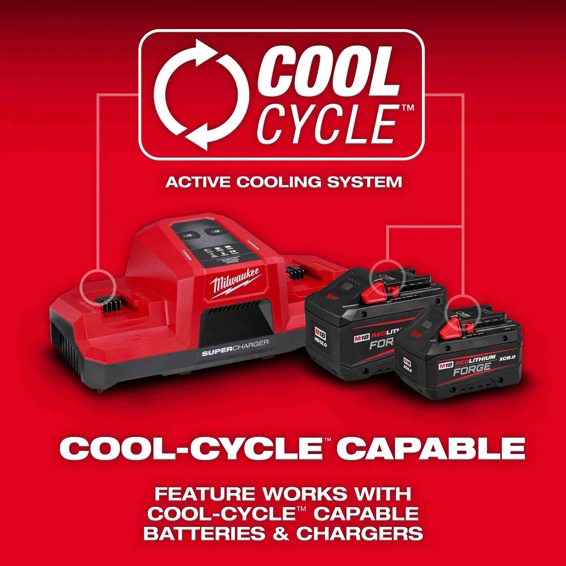 MILWAUKEE 48-11-1881 M18 REDLITHIUM FORGE XC8.0 Battery Pack - Image 8