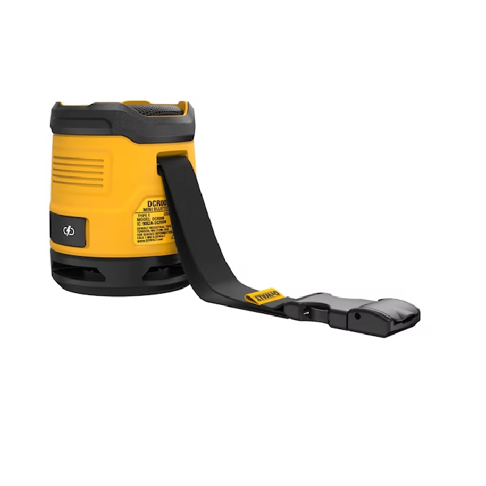 DEWALT DCR008 Rechargeable Mini Bluetooth Speaker, Water Resistant - Image 2