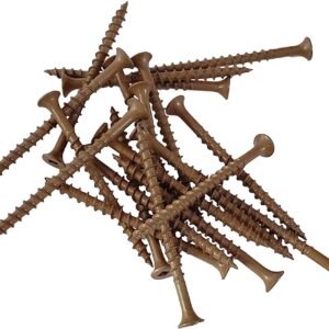 FITSFAST 009566 #8 x 2-1/2" Brown Deck Screws 2500/bx