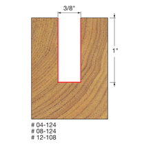 FREUD 04-124 3/8" Double Flute Straight Bit - Image 2