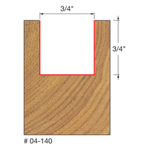 FREUD 04-140 3/4" Double Flute Straight Bit - Image 2