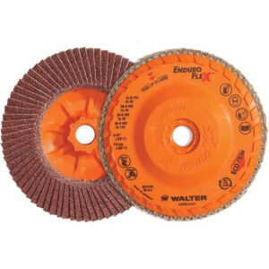 WALTER 06B454 4-1/2" 40 Grit Aluminum Spin-On Disc Enduro-Flex