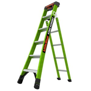 LITTLE GIANT 13906-373 Kombo 6' Industrial Fiberglass 3-in-1 Step Ladder NEW