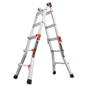 LITTLE GIANT Velocity 15413-303 7'-11' Alum. Articulating Step/Extension Ladder