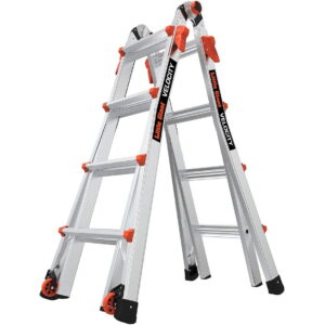 LITTLE GIANT Velocity 15417-303 9'-15' Alum Articulating Step/Extension Ladder
