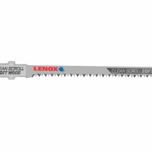 LENOX 1991402 Jigsaw Blades 20TPI Wood Cutting/Scrolling, 3-1/2" x 7/32" 5/pk