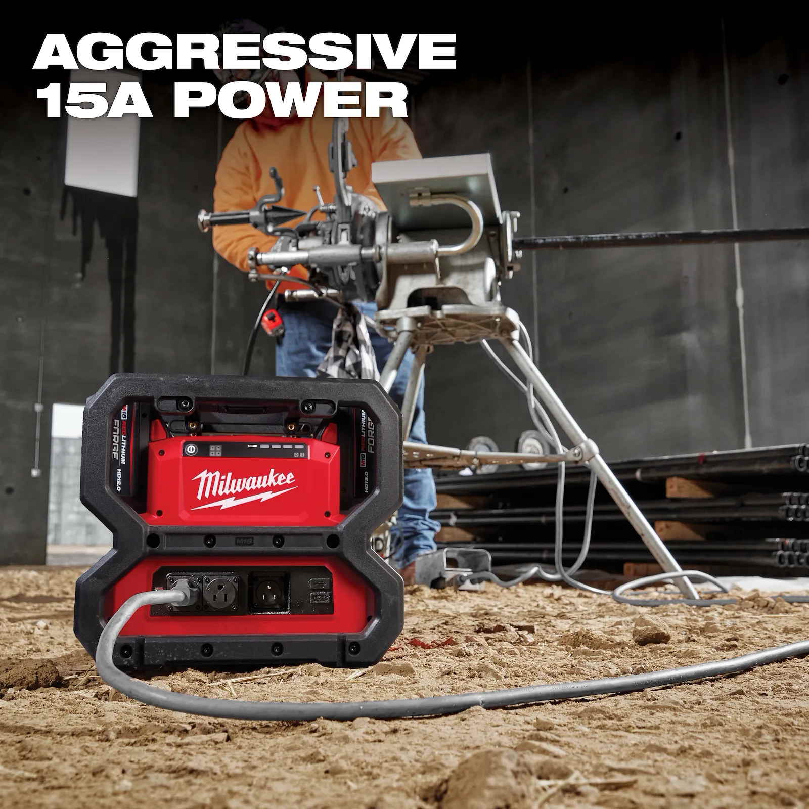 MILWAUKEE 2845-20 M18 Carry-On 3600W/1800W Power Supply - Image 9