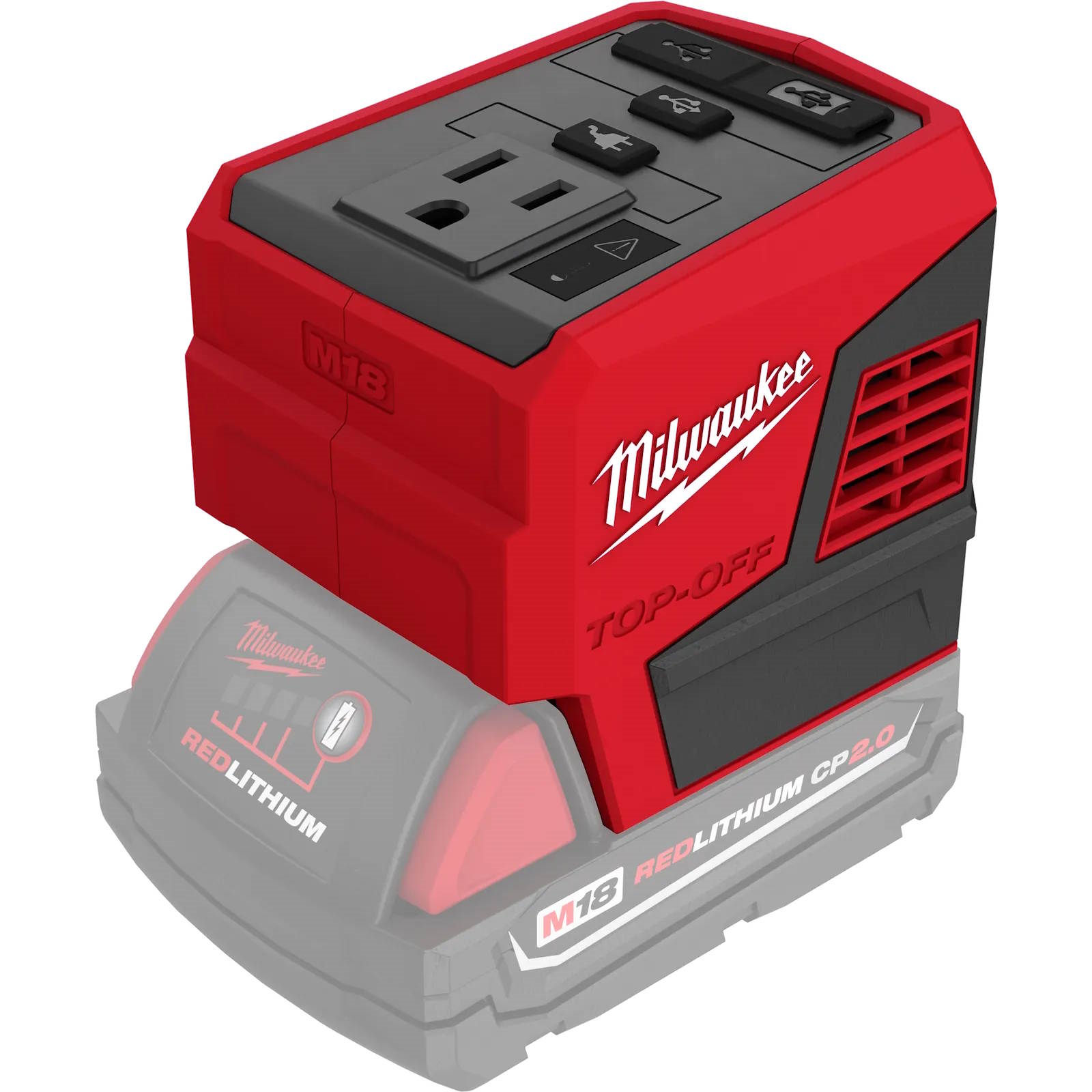 MILWAUKEE 2846-20 M18 TOP-OFF 175W Power Supply Inverter - Image 5