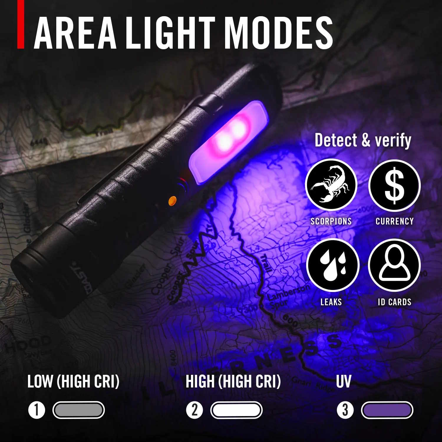 COAST 31126 KL30R 500 Lumen Inspection Light with UV and CRI - Image 4