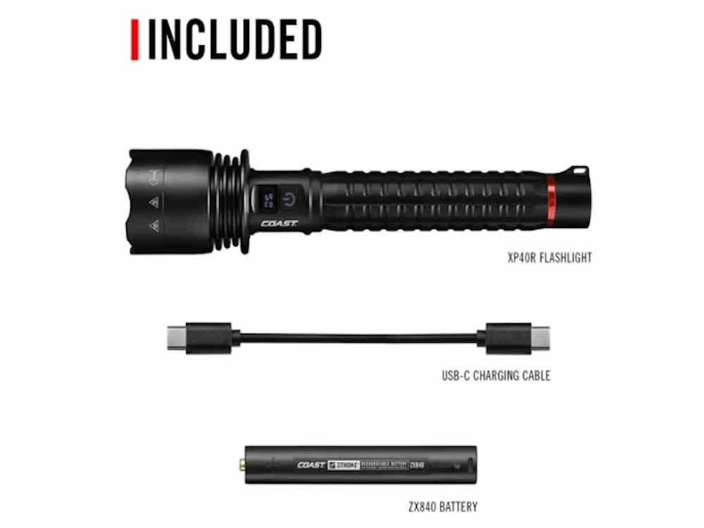 COAST 31192 XP40R 8000 Lumen Rechargeable Flashlight - Image 2
