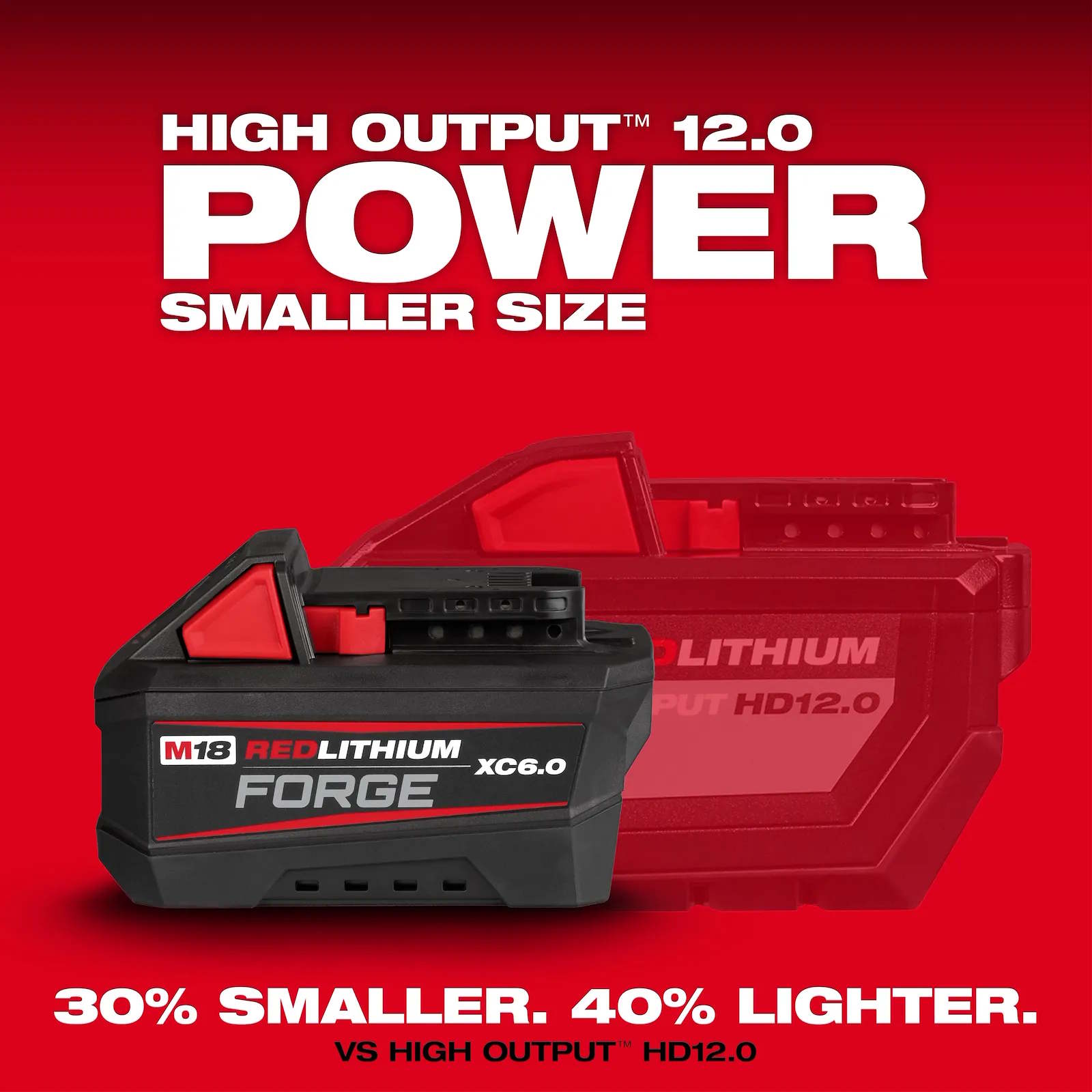 MILWAUKEE 48-11-1861 M18™ REDLITHIUM™ FORGE™ XC6.0 Battery Pack - Image 6