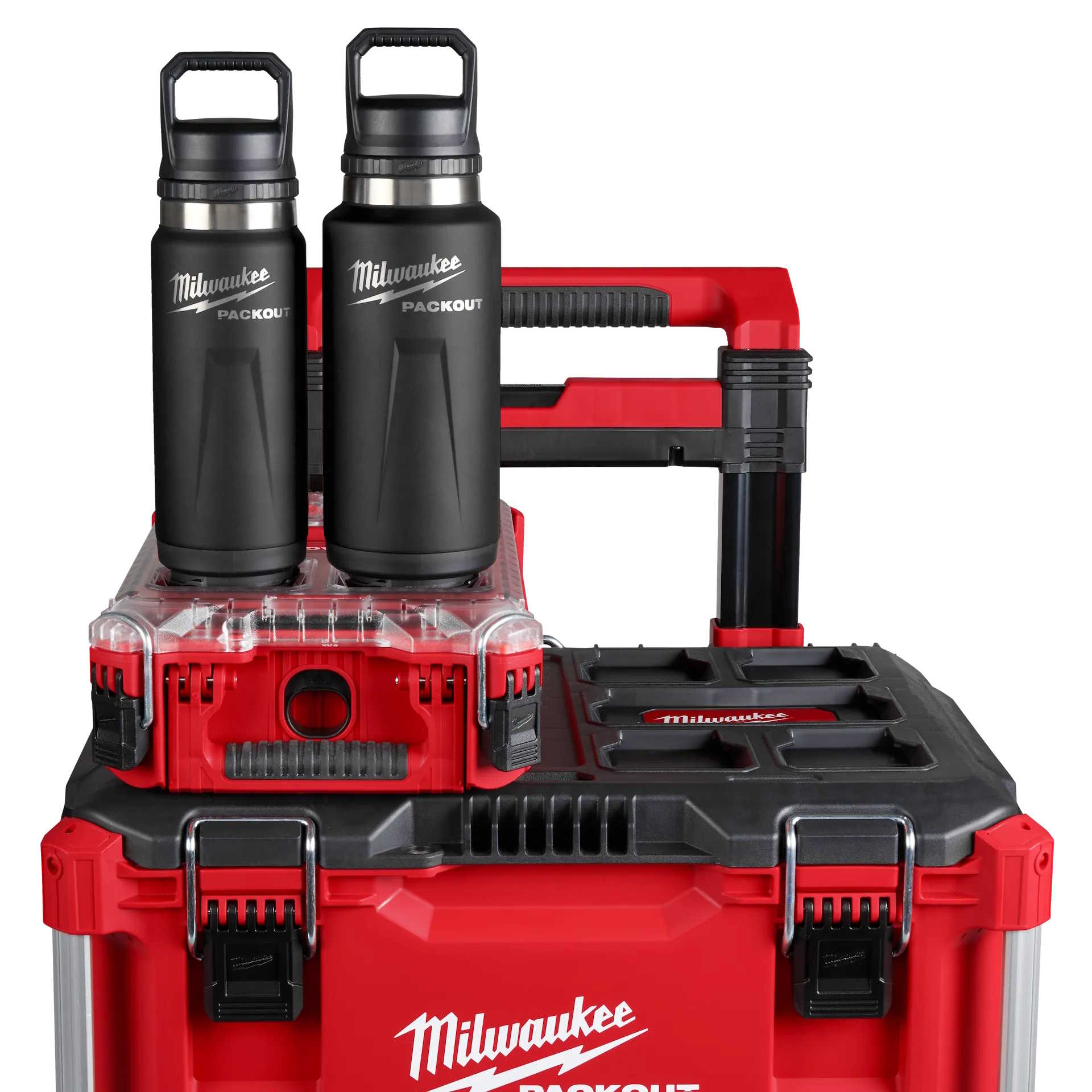 MILWAUKEE 48-22-8397B PACKOUT 36oz Insulated Bottle with Chug Lid - Black - Image 7