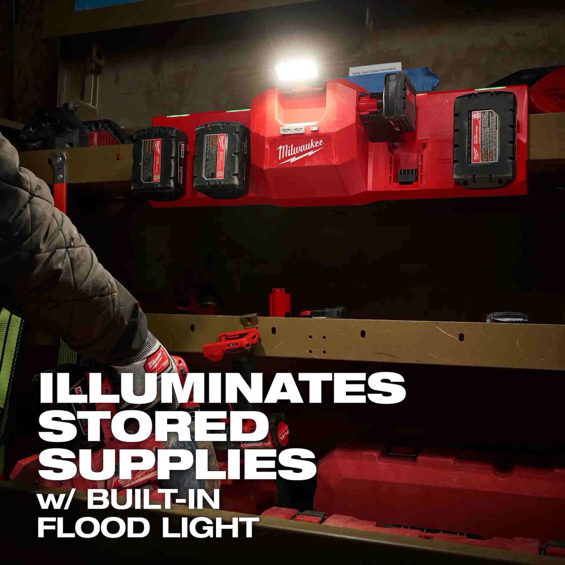 MILWAUKEE 48-59-1804 M18 & M12 Gangbox Rapid Charger w/ 4 bays and 2 USB-C Ports - Image 10