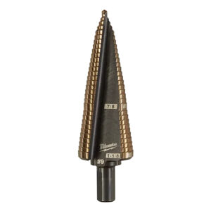 MILWAUKEE 48-89-9289 Cobalt Step Drill Bit (up to 1-1/8") #9, 3/8" 3-flat Shank