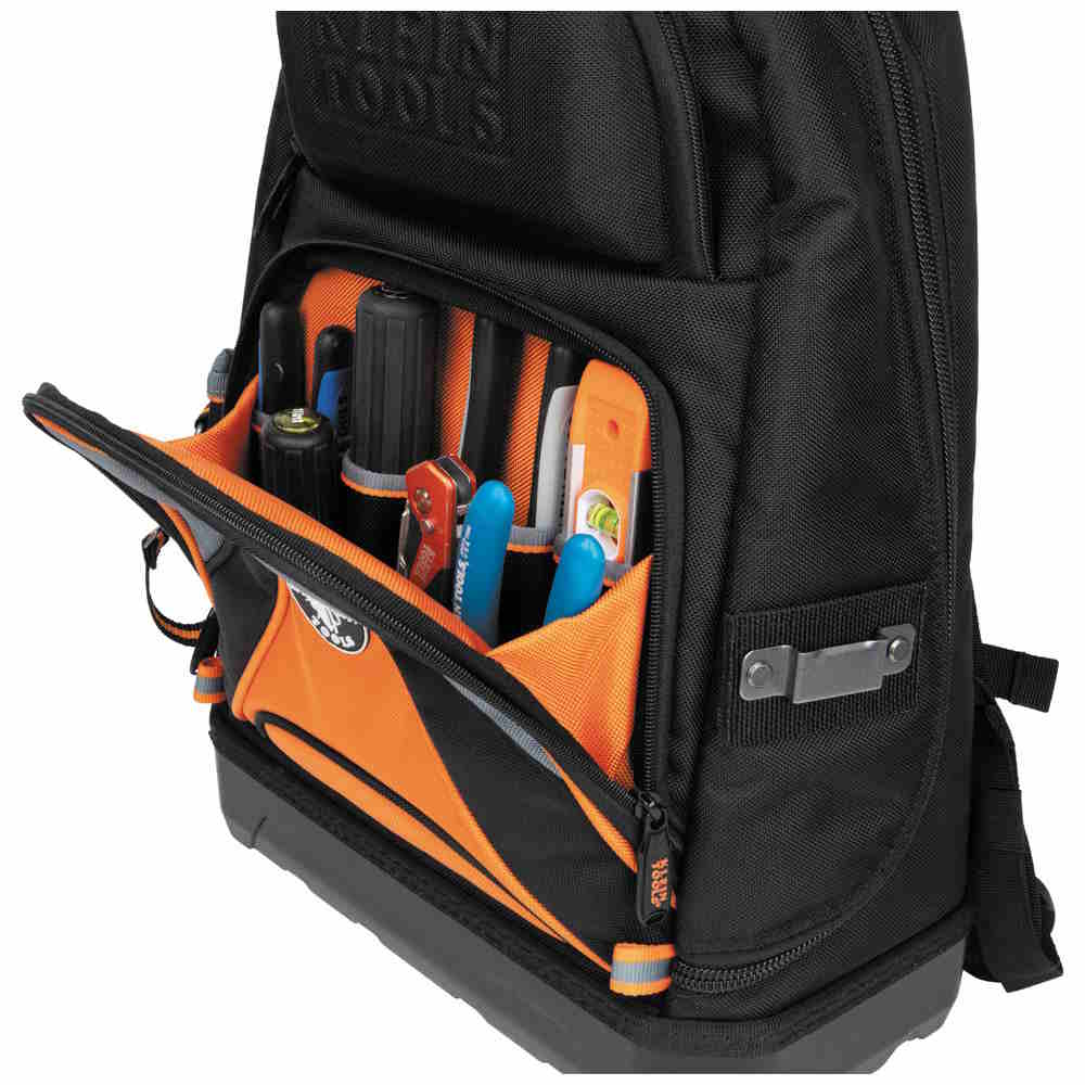 KLEIN 55421BP-14 Tradesman Pro Tool Bag Backpack 39 Pockets Black 14-Inch - Image 6