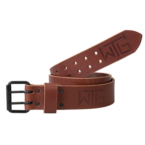 WEAVER LEATHER 85617-45-01 2" SM/MD Leather Belt, BROWN - Image 2
