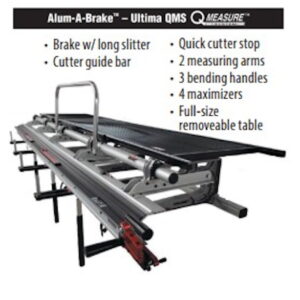 ALUM-A-BRAKE BKQMS106 Ultima QMS 10'6" Brake with Q-Cut System Q-Measure Table