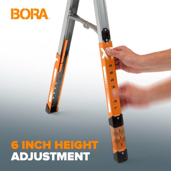 BORA BR-PM-4550 Adjustable Speedhorse XT Folding Sawhorse 1500lb Capacity - Image 3