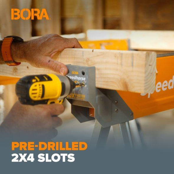 BORA BR-PM-4550 Adjustable Speedhorse XT Folding Sawhorse 1500lb Capacity - Image 8
