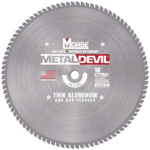 MK MORSE CSM1092FTNFC 10" 92T Thin Aluminum/Non-Ferrous Blade, 5/8" Arbor