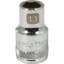 DYNAMIC TOOLS D016011 1/2" Drive 6Pt 11mm Chrome Socket - Image 2