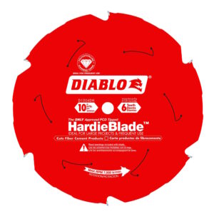 DIABLO D1006DHC 10" x 6T PCD Fiber Cement Hardie Circular Saw Blade