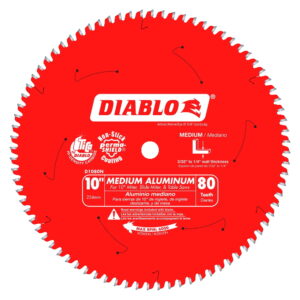 DIABLO D1080N 10" x 80T TCG Non-Ferrous/Plastics Circular Saw Blade