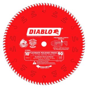 DIABLO D1090X 10" x 90T Ultimate Flawless Finish Circular Saw Blade