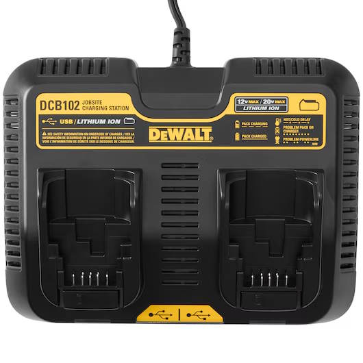 DEWALT DCB102 12V/20V MAX Dual Port Battery Charger - Image 2