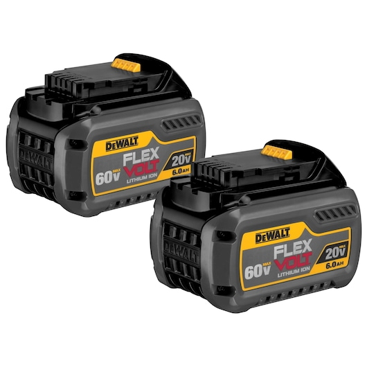 DEWALT DCB606-2 20V/60V MAX 6.0Ah/2.0Ah Flexvolt Battery 2PK - Image 2