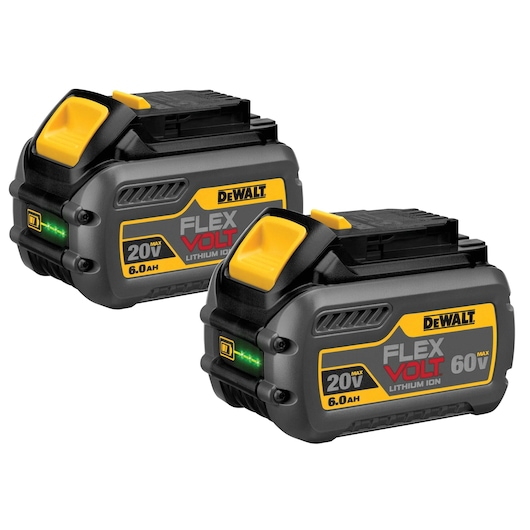 DEWALT DCB606-2 20V/60V MAX 6.0Ah/2.0Ah Flexvolt Battery 2PK - Image 3