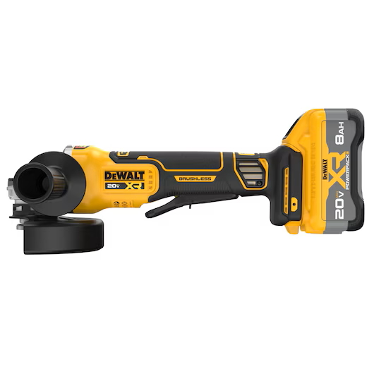 DEWALT 20V XR BL 4-1/2"-5" Angle Grinder 9000 RPM Kit w/ 1-8.0Ah XR Batt & Ch - Image 3