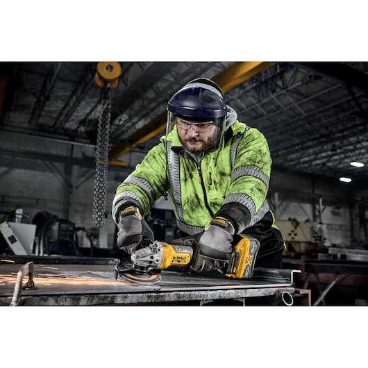 DEWALT 20V XR BL 4-1/2"-5" Angle Grinder 9000 RPM Kit w/ 1-8.0Ah XR Batt & Ch - Image 9