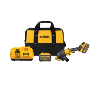 DEWALT DCG418X2 Flexvolt 60V Brushless 4-1/2" - 6" Grinder Kit w/2 Batteries