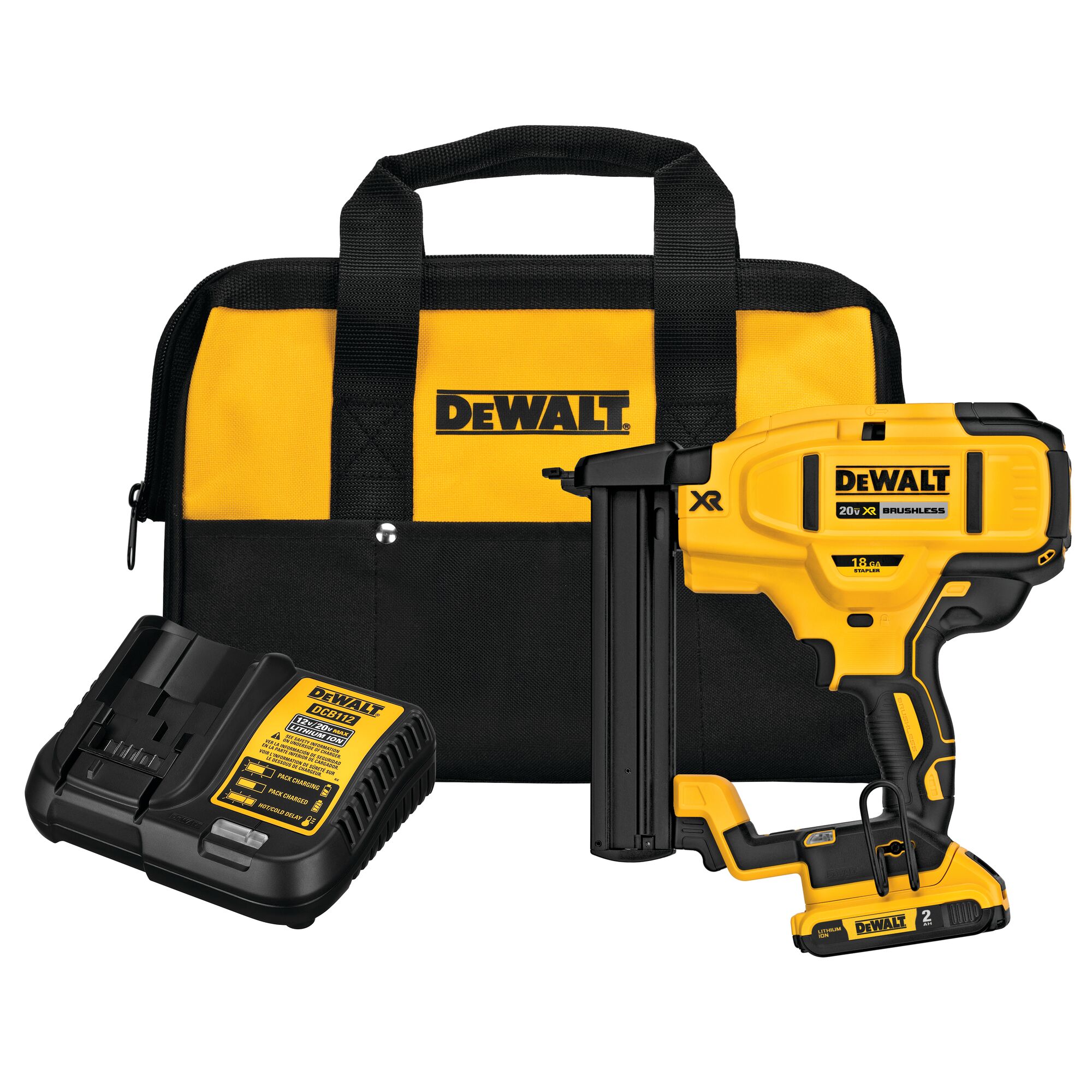DEWALT DCN681D1 20V MAX XR 18 GA Narrow Crown Stapler Kit - Image 2