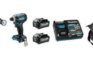 MAKITA DK0114G203 40V BL Hammerdrill & Impact Driver Kit w/4Ah Battery, Charger