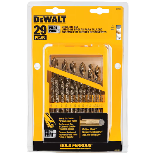 DEWALT DW1969 29PC Pilot Point Drill Bit Set - Image 12