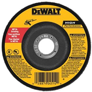 DEWALT DW4624 6" x 1/4" x 7/8" Metal General PurposeType 27- HP Grinding Wheel
